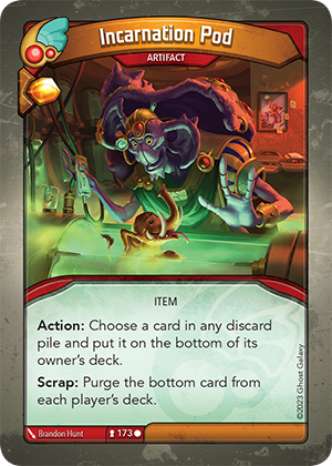 Incarnation Pod, a KeyForge card illustrated by Brandon Hunt