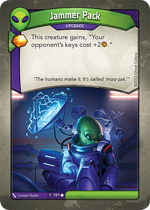 Jammer Pack, a KeyForge card illustrated by Caravan Studio