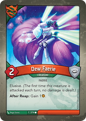 Dew Faerie, a KeyForge card illustrated by Faerie