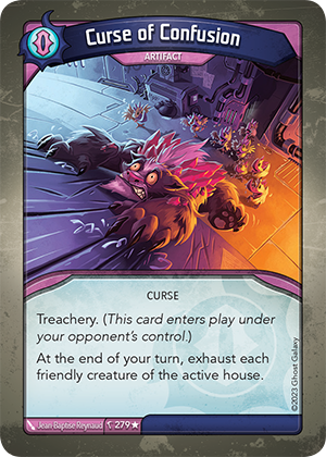 Curse of Confusion, a KeyForge card illustrated by Djib