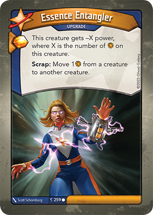 Essence Entangler, a KeyForge card illustrated by Scott Schomburg