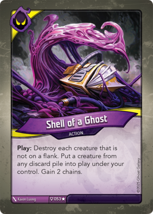 Shell of a Ghost, a KeyForge card illustrated by Kaion Luong