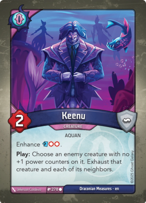 Keenu, a KeyForge card illustrated by Jeferson Cordeiro