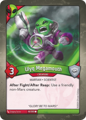 Ulyq Megamouth (Ironyx Rebels), a KeyForge card illustrated by Martian