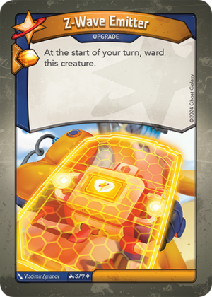 Z-Wave Emitter, a KeyForge card illustrated by Vladimir Zyrianov