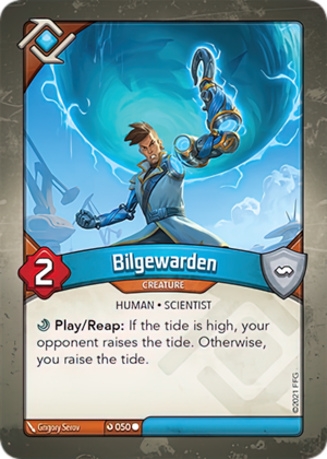 Bilgewarden, a KeyForge card illustrated by Grigory Serov