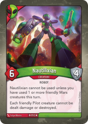 Nautilixian (Ironyx Rebels), a KeyForge card illustrated by Robot