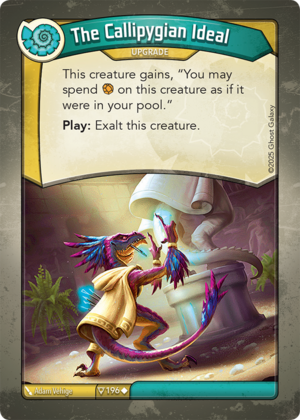 The Callipygian Ideal, a KeyForge card illustrated by Adam Vehige
