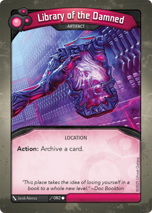 Library of the Damned, a KeyForge card illustrated by Jacob Atienza
