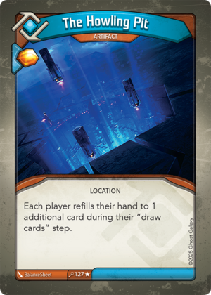 The Howling Pit, a KeyForge card illustrated by BalanceSheet