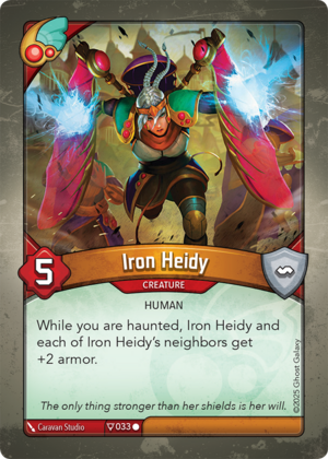 Iron Heidy, a KeyForge card illustrated by Caravan Studio