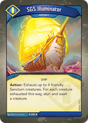 SGS Illuminator, a KeyForge card illustrated by Vladimir Zyrianov
