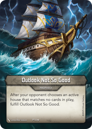 Outlook Not So Good, a KeyForge card illustrated by Sonderflex Studio