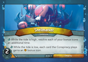Shellmarket, a KeyForge card illustrated by BalanceSheet