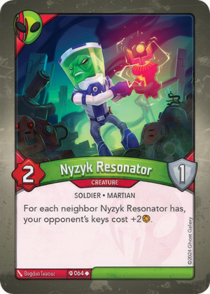 Nyzyk Resonator (Ironyx Rebels), a KeyForge card illustrated by Martian