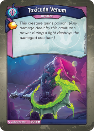 Toxicuda Venom, a KeyForge card illustrated by Vladimir Zyrianov