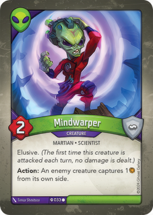 Mindwarper (Elders), a KeyForge card illustrated by Timur Shevtsov