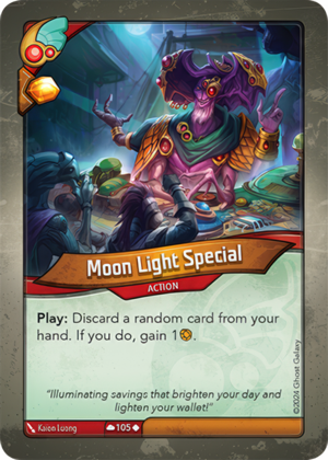 Moon Light Special, a KeyForge card illustrated by Kaion Luong