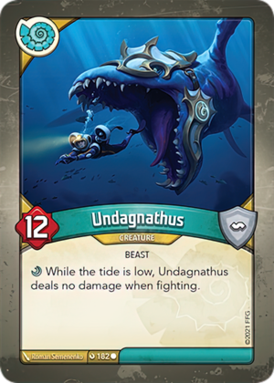 Undagnathus, a KeyForge card illustrated by Roman Semenenko