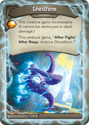 Ghostform (Anomaly), a KeyForge card illustrated by Andreas Zafiratos