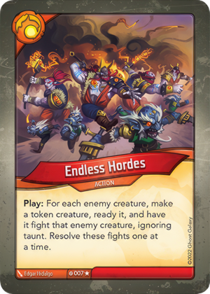 Endless Hordes, a KeyForge card illustrated by Edgar Hidalgo