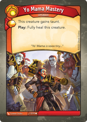 Yo Mama Mastery, a KeyForge card illustrated by Caravan Studio