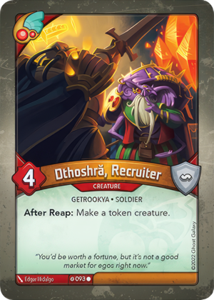 Dthoshră, Recruiter, a KeyForge card illustrated by Edgar Hidalgo