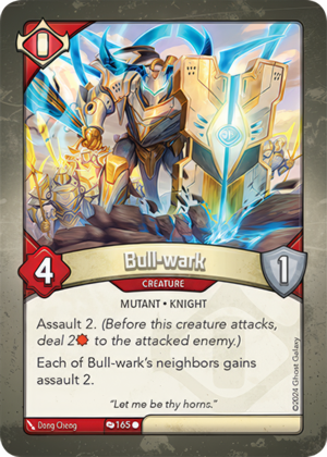 Bull-wark (Redemption), a KeyForge card illustrated by Dong Cheng