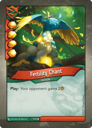 Fertility Chant, a KeyForge card illustrated by Quentin de Warren