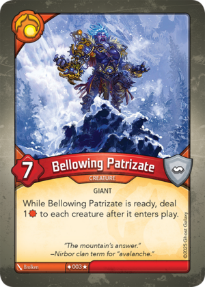 Bellowing Patrizate