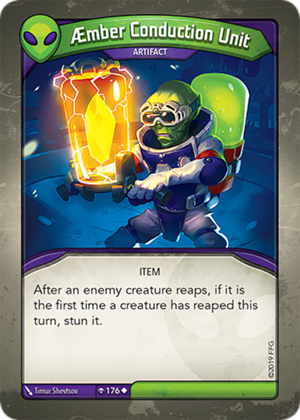 Æmber Conduction Unit, a KeyForge card illustrated by Timur Shevtsov
