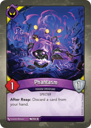 Phantasm, a KeyForge card illustrated by Leandro Notado