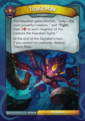 Titanic Maw, a KeyForge card illustrated by Radial Studio