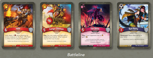 Example of a battleline containing 4 creatures