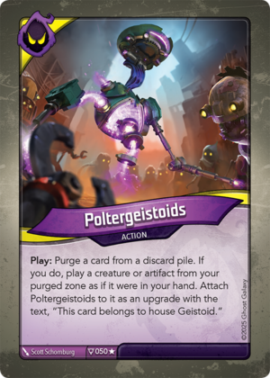 Poltergeistoids, a KeyForge card illustrated by Scott Schomburg