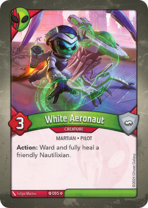 White Aeronaut (Ironyx Rebels), a KeyForge card illustrated by Felipe Martini