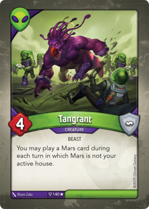 Tangrant, a KeyForge card illustrated by Ilham Zaka