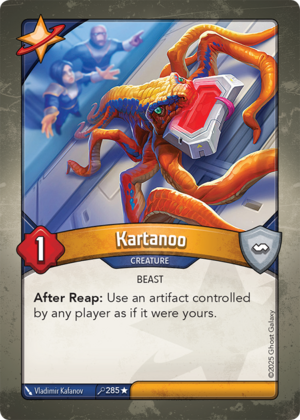Kartanoo, a KeyForge card illustrated by Vladimir Kafanov