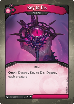 Key to Dis, a KeyForge card illustrated by Grigory Serov