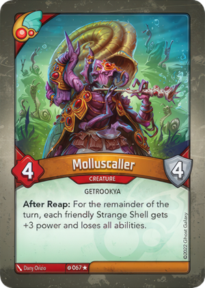 Molluscaller, a KeyForge card illustrated by Dany Orizio
