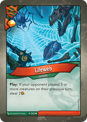 Lifeweb, a KeyForge card illustrated by Konstantin Turovec