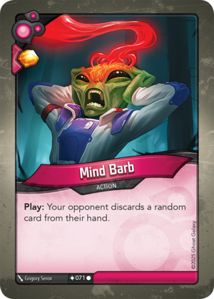 Mind Barb, a KeyForge card illustrated by Grigory Serov