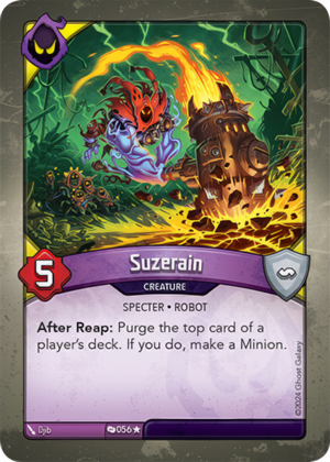 Suzerain, a KeyForge card illustrated by Djib