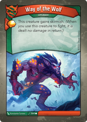 Way of the Wolf, a KeyForge card illustrated by Konstantin Turovec